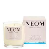 neom wellbeing london scent to de-stress real luxury candle 1 wick 185g