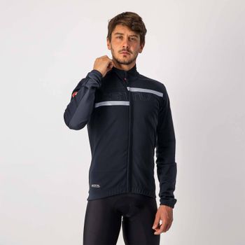 Castelli Transition 2 Jacket - L - Light Black/Dark Gray-Silver R