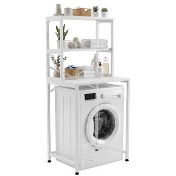 Estante Para Lavadora Torbay Metal Blanco 50x68x155 Cm Clp
