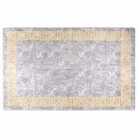 alfombra lavable gris 160x230 cm vidaxl