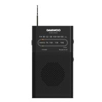 daewoo dw1027 radio portatil negra