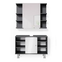 conjunto de muebles de bano fynn 2 piezas vicco