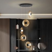 lampara colgante led diabolo 5x12w