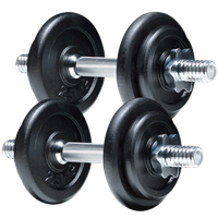 fitn shape mancuernas ajustables 20kg platos de hierro