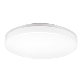 Plafón LED redondo blanco apto para exterior