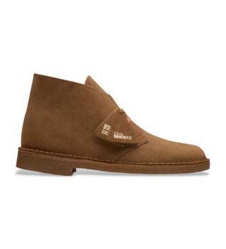 Clarks para hombre. 26155481 Botas de piel Desert marrón (45), Plano, Ante, Cordones, Casual