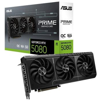 Tarjeta Gráfica Asus GeForce RTX 5080 PRIME OC 16GB GDDR7 Reflex 2 RTX AI DLSS4.5
