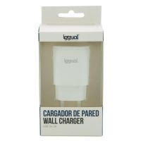 cargador iggual usb de pared 1xusb 5v 2a 10w compacto proteccion multiple