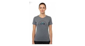 Camiseta de manga corta para mujer rubb r randonneuse gris