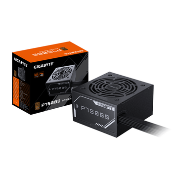 Fuente Alimentación 750W GIGABYTE P750BS Fuente de Alimentación - PCI-E 6+2 Pin x 4, 80 PLUS Bronze, Ventilador de 120 mm, Compatible con ATX, Enchuf