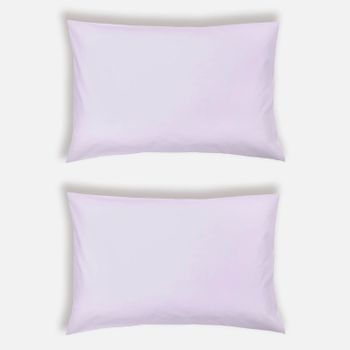 ïn home 200 Thread Count 100% Organic Cotton Pillowcase Pair - Lilac