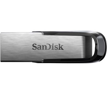 SANDISK Ultra Flair USB 3.0 Memory Stick - 64 GB, Silver & Black, Silver