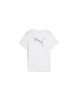 camiseta puma essentials metallic tee g nina white