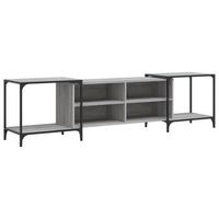 mueble de tv madera de ingenieria gris sonoma 203x37x50 cm vidaxl
