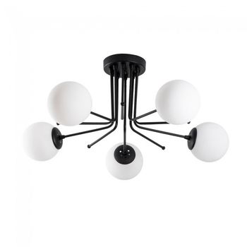 Plafón de techo marga negro (5 luces)