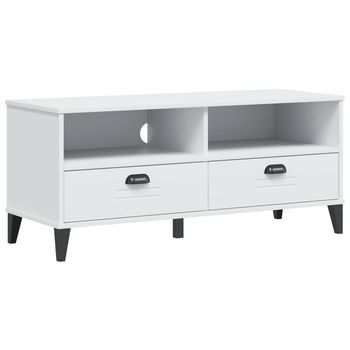 Mueble Tv | Mueble De Salón | Armario Tv Viken Madera De Ingeniería Blanco