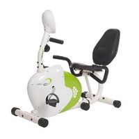 bicicleta magnetica horizontal blanca y verde hms r9259