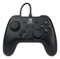 wired controller for nintendo switch - black