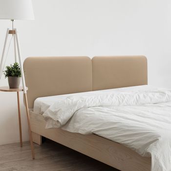 Dhome Cabecero Tapizado Liso Redondeado Polipiel Para Pared Acústicos Cabeceros Absorbentes Cabezal Cama Dormitorio (verde Agua, 210cm Dual)