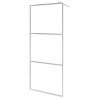 mampara ducha accesible vidrio esg medio esmerilado 100x195 cm vidaxl