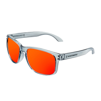 gafas de sol hawkers bold bright grey - red polarized