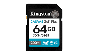 MEMORIA 64GB SDXC KINGSTON CANVAS GO PLUS GEN4