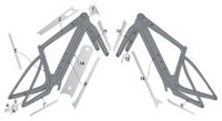 kit de proteccion de cuadro syncros para scott solace e ride transparente brillante