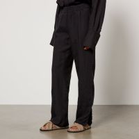 anine bing torres linen trousers - s