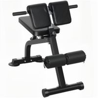 sportnow banco de entrenamiento banco de pesas banco de fitness marco de acero negro   aosom espana