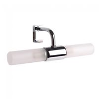 aplique de espejo de bano cromado 2 luces
