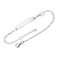 pulsera de plata 925 con mariposa grabada