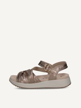 CAPRICE Sandal, brown, made of Leather without heel, Size 37