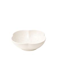 ensaladera de porcelana blanca floral 255cm