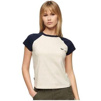 Superdry Camiseta T-shirt Essential Logo Raglan para mujer