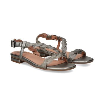 Bibi Lou Sandalias Planas Mujer - Plata Talla 39