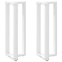 patas para mesa de bar en forma de t 2 unidades color blanco 40 x 35 x 110-111 cm acero vidaxl