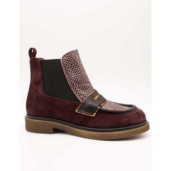 Nemonic Botines 2541 Voley Burdeos para mujer