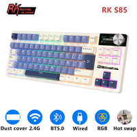 rk royal kludge s85 junta teclado mecanico ruso 24g inalambricobluetoothusb 75 rgb teclado para juegos intercambiable en caliente