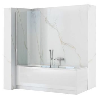 Mampara De Baño Rea Lagos Fix Chrome 80