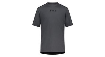 Camiseta de manga corta fox ranger wordmark gris oscuro para hombre