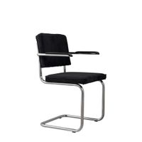 silla de tela negra