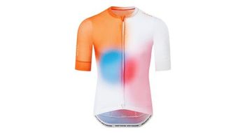 Maillot de manga corta le col pro air blanco naranja multi