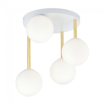 Plafón de techo telpa ii opal (4 luces)