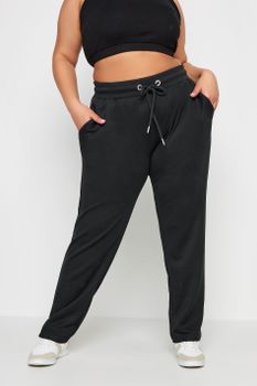 Yours Joggers Negros Rectos, Mujer Curvy Y Tallas Grandes, Yours