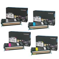 original multipack lexmark c532dn printer toner cartridges 4 pack -c5220ks