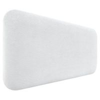 dhome cabecero tapizado en pana liso redondeado pana para pared acusticos cabeceros absorbentes cabezal cama dormitorio blanco 80cm