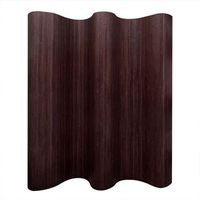 biombo biombo biombo de bambu 250 x 165 cm marron oscuro dec031138