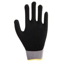 poly coated glove large 1 pair size 9