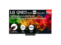 tv qned mini led 75 - lg 75qned81b6a uhd 4k procesador inteligente r7 ai processor 4k gen9 smart tv dvb-t2 h265 negro