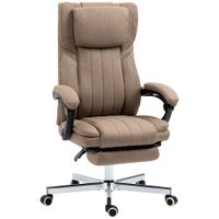 silla de oficina 65x61x118 cm marron
